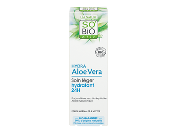 Soin léger hydratant 24H Hydra Aloe Vera - SO'BiO étic