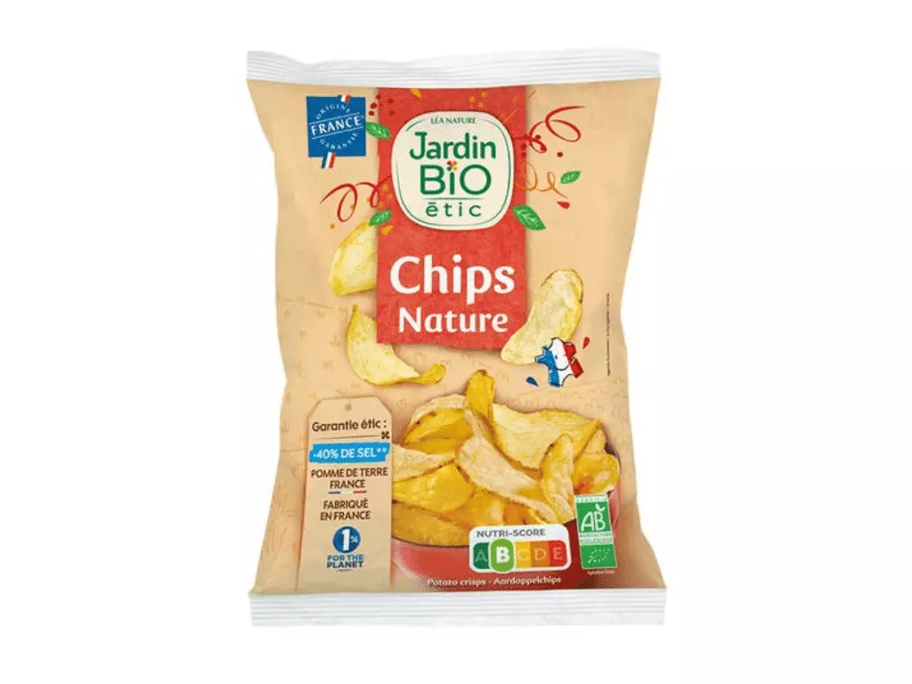 Chips de Pommes de terre Nature - Jardin BIO