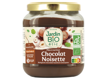 Pâte à tartiner Chocolat Noisettes - Jardin BIO